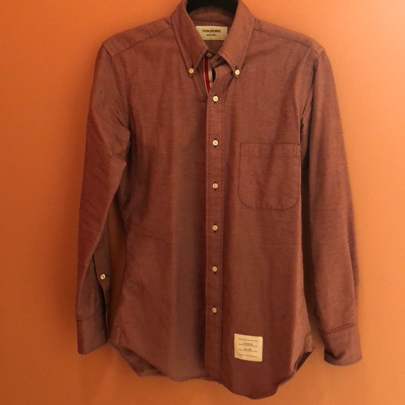 Classic Oxford Shirt in Red/Black